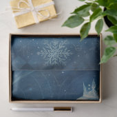 Celestial Fox & Winter Moon Gotische Fantasie Seidenpapier (Geschenk)