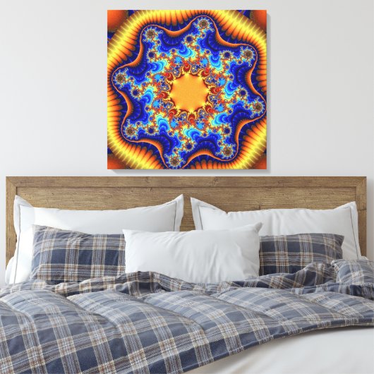 Celestial Fractalscope Leinwanddruck (Insitu (Schlafzimmer))