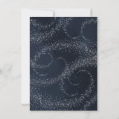 Celestial Full Moon and Stars Foto Save the Date Einladung (Rückseite)