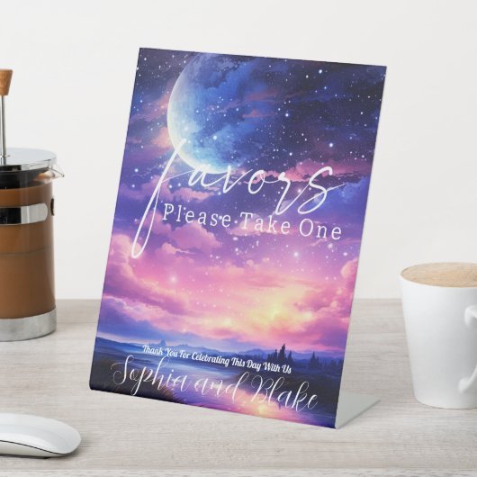 Celestial Full Moon Stars Lieblings-Schild Sockelschild (In SItu)