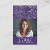 Celestial Funeral Memorial Gebet Fotokarte Visitenkarte (Vorderseite)