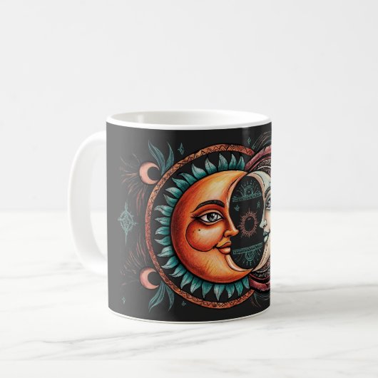 Celestial Fusion Boho Tasse von NocVeil (Vorderseite Links)