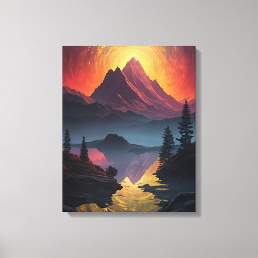Celestial Fusion: Gestrickte Canvas Prints von Lek Leinwanddruck (Vorderseite)
