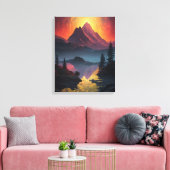 Celestial Fusion: Gestrickte Canvas Prints von Lek Leinwanddruck (Insitu (Wohnzimmer))