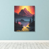 Celestial Fusion: Gestrickte Canvas Prints von Lek Leinwanddruck (Insitu (Holzboden))