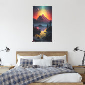 Celestial Fusion: Gestrickte Canvas Prints von Lek Leinwanddruck (Insitu (Schlafzimmer))