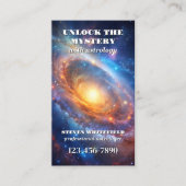 Celestial Galaxy Beruflich Astrologer Visitenkarte (Vorderseite)