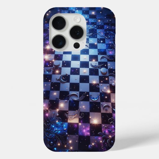 Celestial Galaxy Checkerboard Phone Case - Magical (Rückseite)