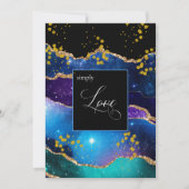 *~* Celestial Galaxy Cosmos Space Nebula Hochzeit Einladung (Vorderseite)