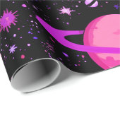 Celestial Galaxy Geschenkpapier schwarz (Rolleneckpunkt)