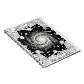 Celestial Galaxy Mandala Kunst | Kosmische Wanddek Notizblock (Rechte Seite)