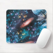 Celestial Galaxy Nebula Planet Hubble Foto Mousepad (Mit Mouse)