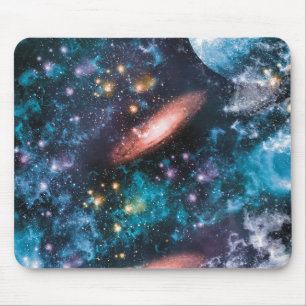 Celestial Galaxy Nebula Planet Hubble Foto Mousepad