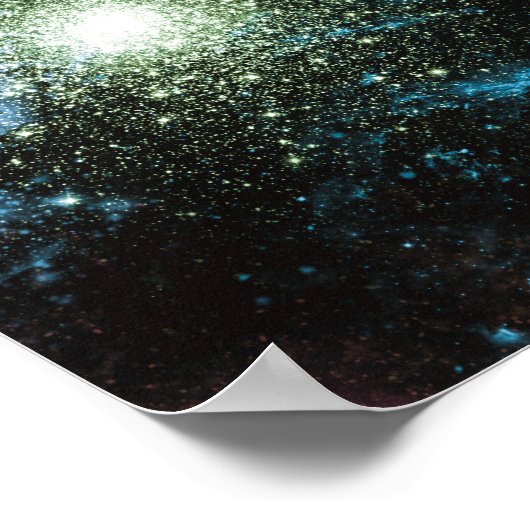 Celestial Galaxy Nebula Planet Hubble Foto Poster (Ecke)