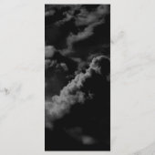 Celestial Galaxy Night Sky Black Wedding Dinner Menükarte (Rückseite)