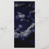 Celestial Galaxy Night Sky Navy Blue Dinner Menükarte (Rückseite)