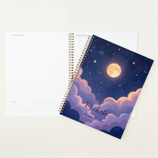 Celestial Galaxy Planner | Moon & Stars Aesthetic Planer (Anzeige)