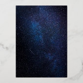 Celestial Galaxy Sky Frame Gold Foil Brautparty Folieneinladung (Rückseite)
