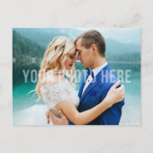 Celestial Galaxy Stars Hochzeit Dankeschön Foto Postkarte (Vorderseite)