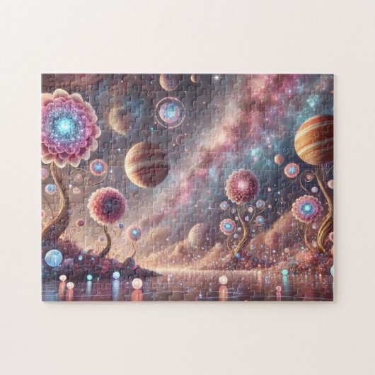 Celestial Garden Mystical Nebula Sky Space Puzzle (Horizontal)