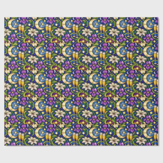 Celestial Garden Toast Pattern Geschenkpapier (Flach)