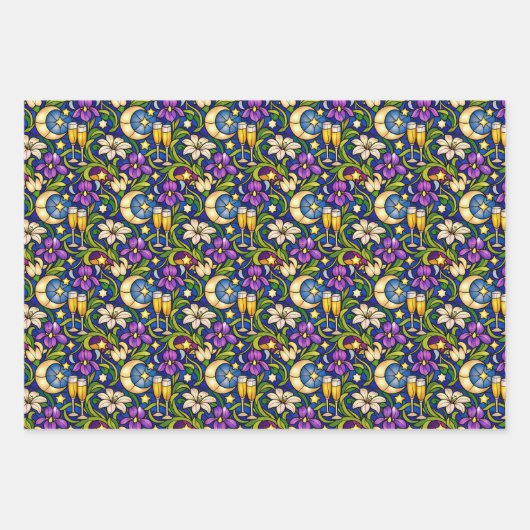 Celestial Garden Toast Pattern Geschenkpapier Set (Vorderseite 2)