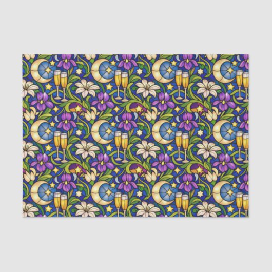 Celestial Garden Toast Pattern Seidenpapier (Vorderseite)