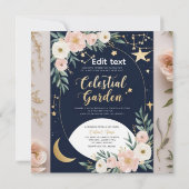 Celestial Garden Wedding Einladung (Rückseite)