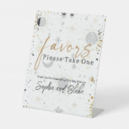 Celestial Gastgeschenke Hochzeiten Pedestal Sign Sockelschild