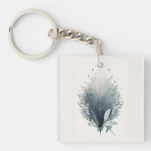 Celestial Geometry Bloom Schlüsselanhänger (Vorderseite)