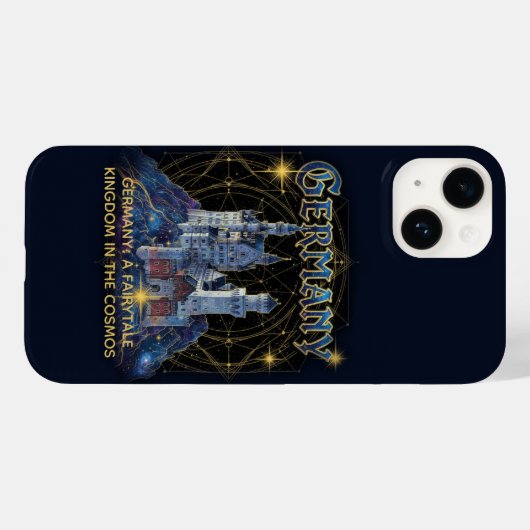Celestial Germany Neuschwanstein Castle Art Case-Mate iPhone Hülle (Rückseite (Horizontal))