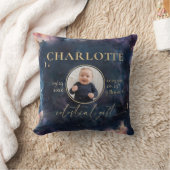 Celestial Geschenk Geburtsstaten Keepake Foto Kind Kissen (Decke)