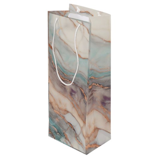 Celestial Geschenktüte Für Weinflaschen (Rückseite Schrägansicht)