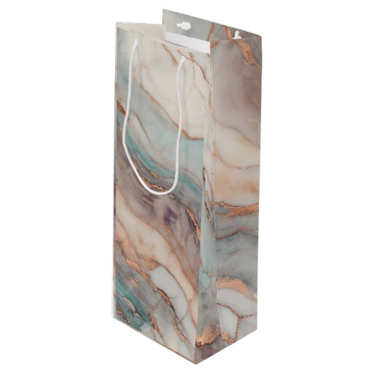 Celestial Geschenktüte Für Weinflaschen (Vorderseite Schrägansicht)