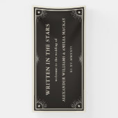 Celestial geschrieben in den Stars Hochzeitszeiche Banner (Vertikal)