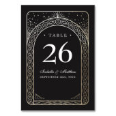 Celestial Gewerkschaft Wedding Tischnummer Cards (Vorderseite)