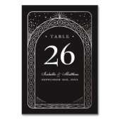Celestial Gewerkschaft Wedding Tischnummer Cards (Vorderseite)