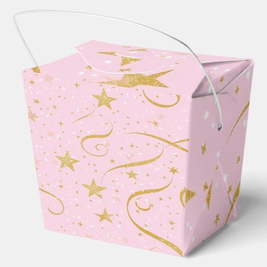 Celestial Gift - Pink & Gold Star Geschenkboxen Geschenkschachtel (Rückseite)