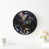 Celestial Globe Modern Wall Clock Große Wanduhr (Zuhause)