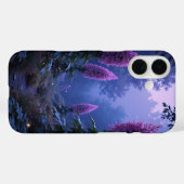 Celestial Glow Forest Unique iPhone Case (Rückseite (Horizontal))