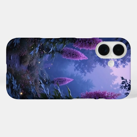 Celestial Glow Forest Unique iPhone Case (Rückseite (Horizontal))
