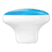 Celestial Glows Stars & Moon Blue Sky Kinderzimmer Keramikknauf (Seitenansicht)