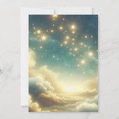 Celestial Glows Stars Starry Sky Sweet 16 Einladung (Rückseite)