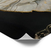 Celestial Goddess Art Print, Gothic Romance Decor, Poster (Ecke)