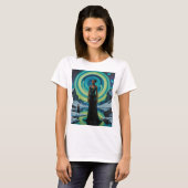 Celestial Goddess Cosmic Dreamscape T-Shirt (Vorne ganz)