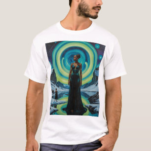 Celestial Goddess Cosmic Dreamscape T-Shirt