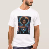 Celestial Goddess Cosmic Energy Galaxy Art T-Shirt (Vorderseite)