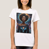 Celestial Goddess Cosmic Energy T - Shirt Galaxy A (Vorderseite)