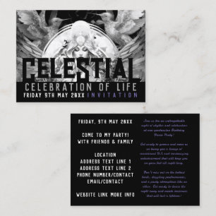 Celestial Goddess Life Celebration Geburtstag Flye Visitenkarte