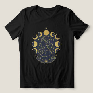Celestial Goddess Moon & Stars Women’s T-Shirt Tri-Blend Shirt
